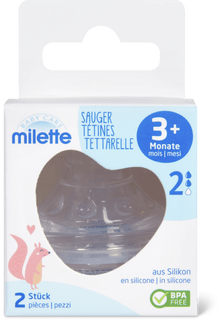 Milette Tétine taille 3+ m.