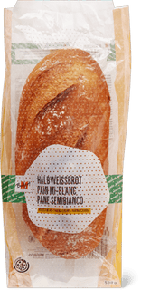 M-Budget pane semi-bianco