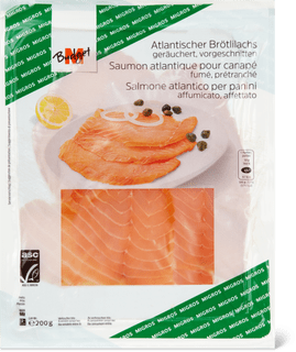 M-Budget ASC Saumon fumé de l’Atlantique fumé, prétranché