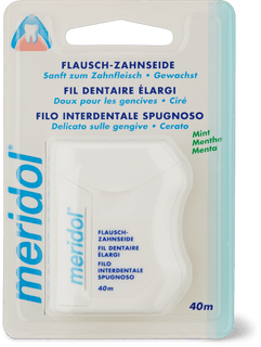 Meridol Flausch-Zahnseide gewachst