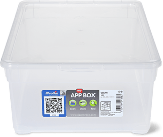 Rotho Boîte de rangement 10 l, transparente
