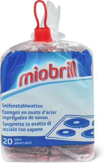 Spugnette in ovatta di acciaio con sapone