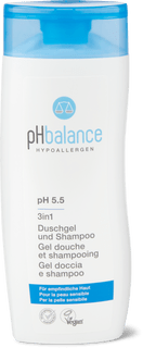 PH Balance Gel douche et shampooing  3 in 1: