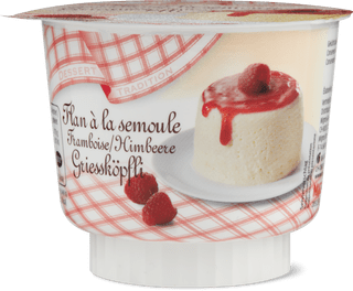 Tradition flan semolino lamponi