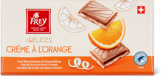 Frey Les Délices Crème à l'Orange Cioccolato al latte con ripieno di arancia