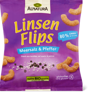 Alnatura Bio Flips di lenticchie Sale marino e pepe