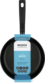 Migros Kitchen & Co. Padella Ø 24 cm, alta, nera