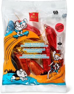 Frey Topolini di cioccolato cioccolato amaro con ripieno di zucchero fondente