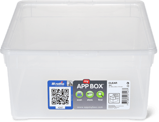 Rotho Clearbox 18 L Transparent