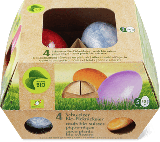 Migros Bio oeufs CH picnic plein air 50g
