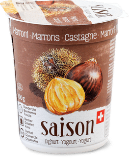 Yogurt di stagione castagne