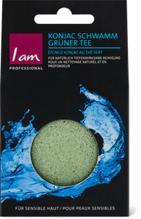 I am Professional Konjak Schwamm  Grüner Tee
