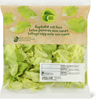 Bio Kopfsalat mit Herz