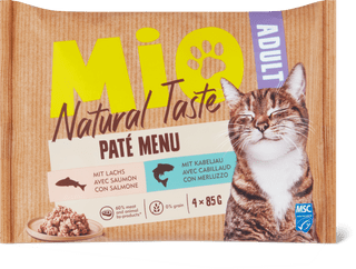 Mio Natural Taste Adult Paté Menu con salmone e con merluzzo