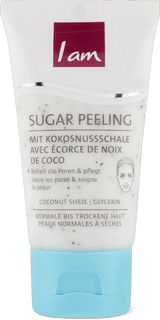 I am Sugar Peeling mit Kokosnussschale