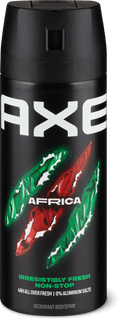 Axe Déodorant Bodyspray Africa  48 h, 0% de sels d’aluminium