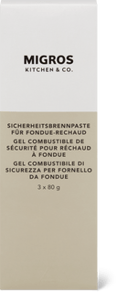 Migros Kitchen & Co. Gel combustibile di sicurezza