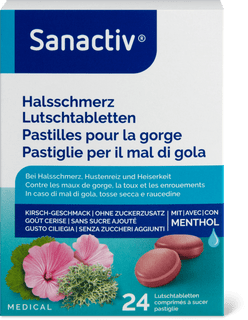 Sanactiv Compresse orosolubili contro il mal di gola