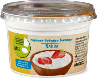 Magerquark Nature exempt lactose aha!