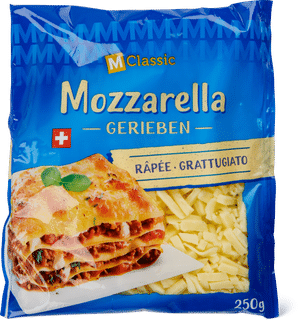 M-Classic Mozzarella gerieben