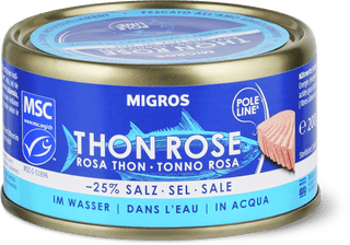 Migros Thon rose  Teneur réduite en sel