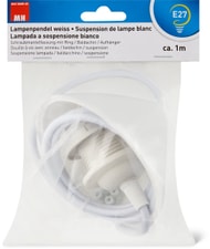 suspension de lampe E27 blanc L=1,0m