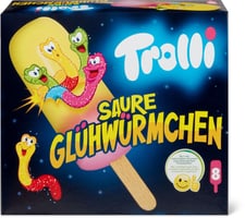 Trolli Glace à l’eau avec bonbons vers luisants acidulés