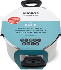 K&C Basic marmite avec couvercle ø20cm