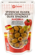 M-Classic Olives espagnoles Manzanilla farcies à la pâte de poivrons