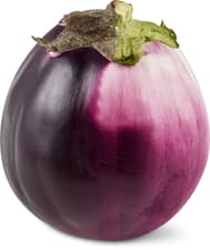 Auberginen rund violett