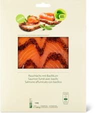 Migros Bio saumon fumée basilic