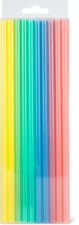 Pailles en PET réutilisables 20 pces. assorties