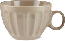 Tasse cannelée beige 400 ml