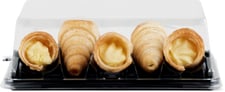 Mini cornets au crème