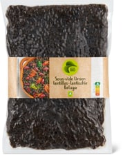 Migros Bio sous-vide lentilles beluga