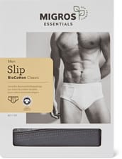 Men's Slip Cotton (Farbe: med.grey, Grösse: S)