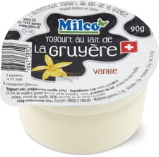 Yogurt lait Gruyère vanille