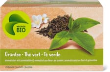 Migros Bio Thé vert avec goût de jasmin