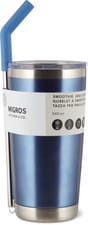 Gobelet en acier inoxydable 540 ml, bleu métallisé