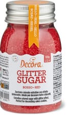 Sucre perlé glitter rouge