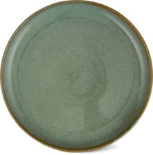 Assiette plate verte 27 cm