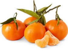 Extra clementines avec feuille