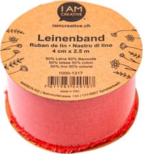 Ruban de Jute rouge 40mmx1m