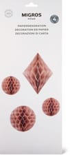 Décoration en papier, 4 pces