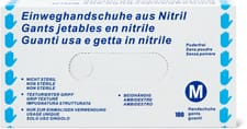 Gants jetables en nitrile M