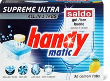 Handymatic Supreme Supreme Ultra All in 1 Lemon tabs pour lave-vaisselle