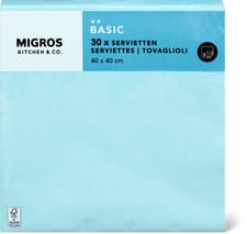 K&C serviettes bleu 40x40