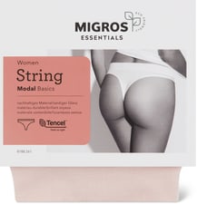Ladies String Modal (Farbe: light pink, Grösse: M)