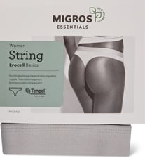Ladies String Lyocell (Farbe: grey, Grösse: S)