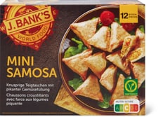 J.Bank's Mini Samosas with savoury vegetable filling